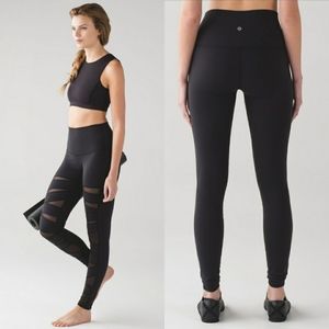 Lululemon Wunder Under Hi Rise Tech Mesh Black